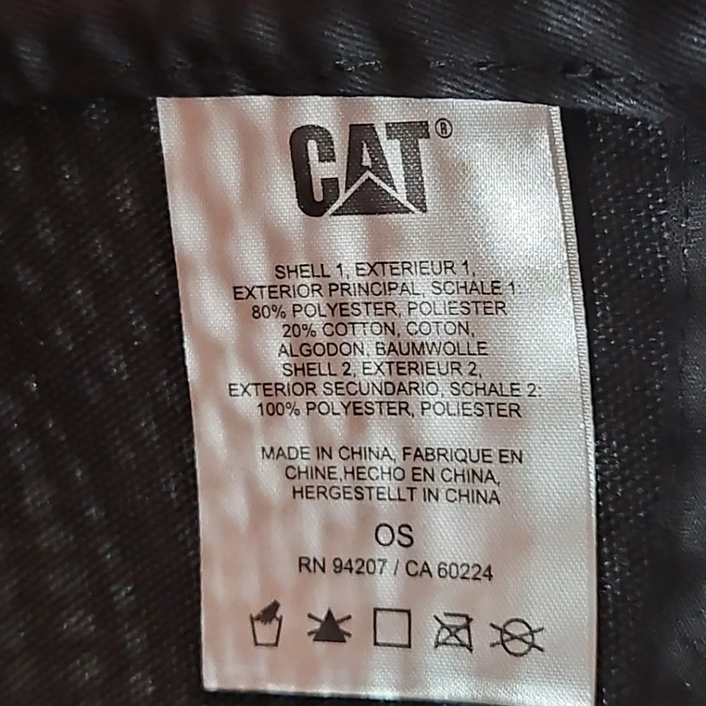 Caterpillar CAT Equipment -Brown - Rubber Patch - Snapback Hat/Cap